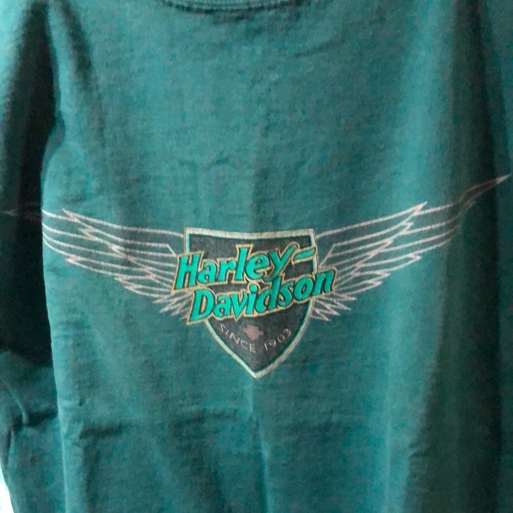Colboch Harley Davidson Teal  T-Shirt‎ sleeveless